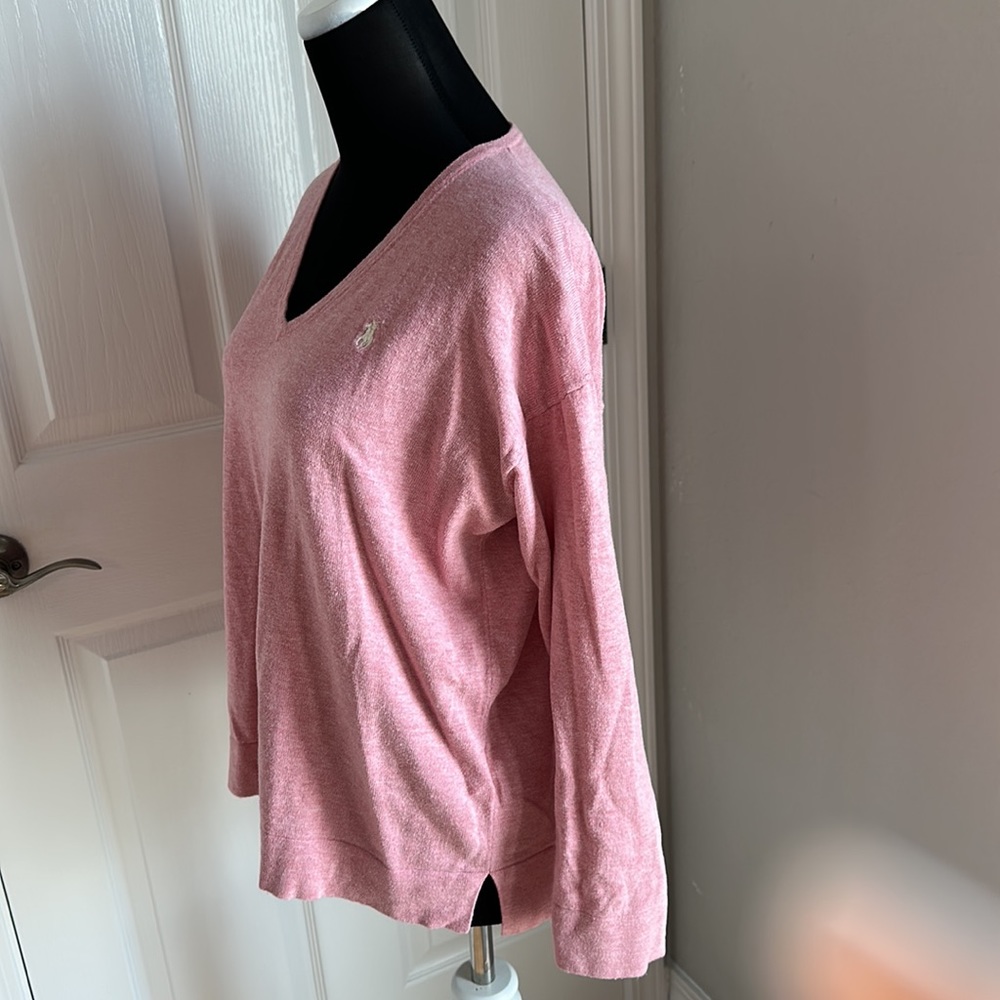 Polo Ralph Lauren mauve tunic style sweater - Picture 3 of 8